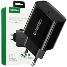 Ugreen UGREEN USB TYPE C 20W POWER DELIVERY STENSKI POLNILNIK ČRN (10191)