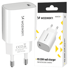 WOZINSKY WOZINSKY WGWCCW 20W USB-C STENSKI POLNILEC - BEL