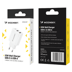 WOZINSKY WOZINSKY CWCUCW 30W USB-C / 2 X USB-A STENSKI POLNILEC - BEL