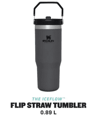 Stanley The IceFlow Flip steklenica s slamico, 890 ml, temno siva