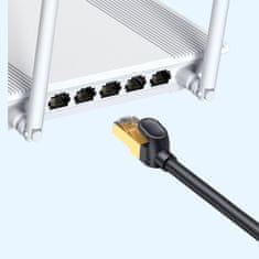 BASEUS BASEUS SPEED SEVEN HITRI RJ45 10GBPS OMREŽNI KABEL 2M ČRN (WKJS010301)