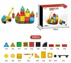 Magnetic Tiles Magnetni gradbeni set Dream Builder 35 delni set - Magnetic Tiles