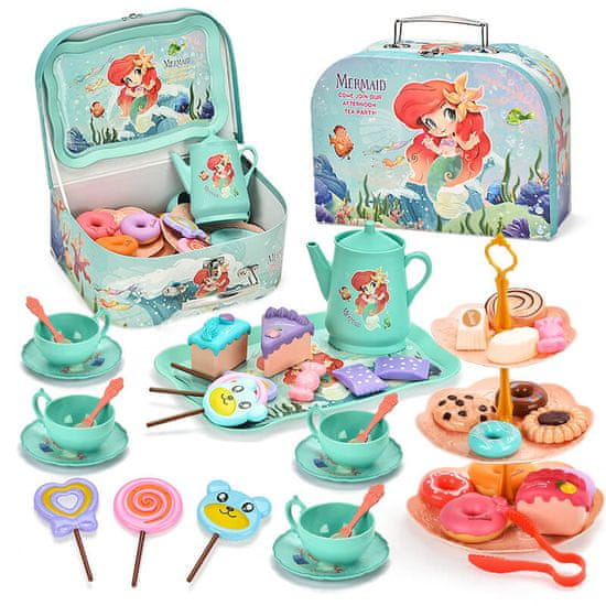 CAB Toys Otroški čajni set - Mermaid 48 kosov