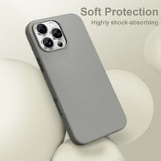 Tech-protect Silicone MagSafe ovitek za iPhone 16 Pro Max, siva