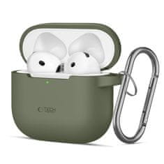 Tech-protect Silicone Hook ovitek za Apple AirPods 4, temnozelena