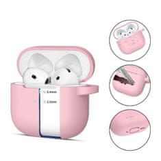 Tech-protect Silicone Hook ovitek za Apple AirPods 4, roza