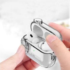 Tech-protect Slim Hook ovitek za Apple AirPods Pro 1 / 2, prozoren