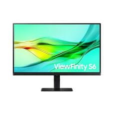 Samsung Monitor 68,6 cm (27,0) S27D600UAU 2560x1440 100Hz IPS 5ms HDMI DisplayPort USB-C 90W 3xUSB3.2 Pivot sRGB99% RJ45 KVM HDR10 ViewFinity S6