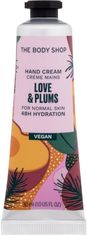 The Body Shop Vlažilna krema za roke Love & Plums (Hand Cream) 30 ml