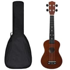 Vidaxl Otroški ukulele soprano s torbo naravna 23"