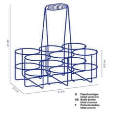 KELA Nosilec za steklenico LOOP 31x21x31 cm krom KL-49880