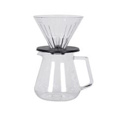 shumee Timemore - Crystal Eye Brewer Set - stekleni komplet za kapljanje 02 črna + 600 ml vrč