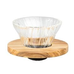 shumee Steklo Hario Drip V60-01 - Olive Wood