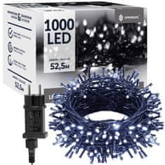 Springos novoletne lučke 1000 LED 6500K 8 funkcij 50 + 2,5m