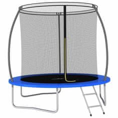 Vidaxl Trampolin komplet okrogel 244x55 cm 100 kg