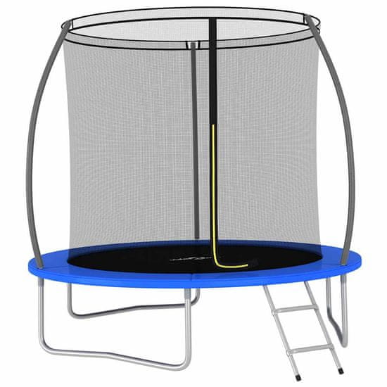 Vidaxl Trampolin komplet okrogel 244x55 cm 100 kg