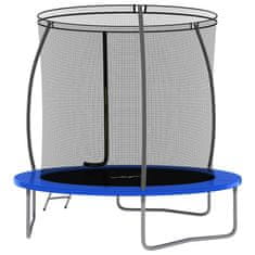 Vidaxl Trampolin komplet okrogel 244x55 cm 100 kg