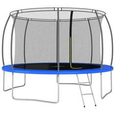 Vidaxl Trampolin komplet okrogel 366x80 cm 150 kg