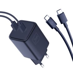 3MK ACCESSORIES - 3MK HYPER CHARGER PD 45W+USB CABLE C TO C BLACK