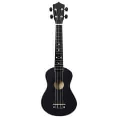 Vidaxl Otroški ukulele soprano s torbo črn 23"