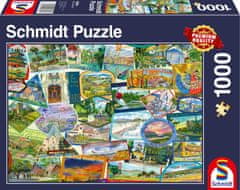 Schmidt Puzzle nalepke s potovanj 1000 kosov