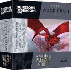 Trefl Wood Craft Origin Puzzle Dungeons&Dragons: Starodavni rdeči zmaj 501 del