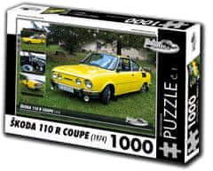 RETRO-AUTA© Puzzle št. 1 ŠKODA 110 R COUPE (1974) 1000 kosov