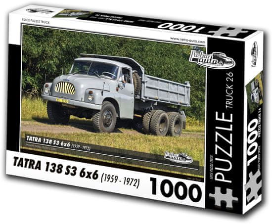 RETRO-AUTA© Puzzle TOVORNJAK št. 26 Tatra 138 S3 6x6 (1959-1972) 1000 kosov