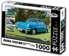 RETRO-AUTA© Puzzle št. 7 Škoda 1000MB desni volan (1966) 1000 kosov