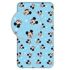 Jerry Fabrics Prevleka Mickey Blue 02 2B bombaž, 90/200 cm