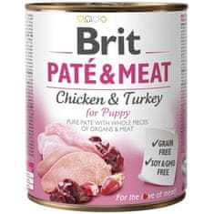 Brit Paté &amp; Meat Cons. Puppy 800 g