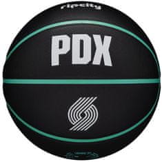 Wilson Žoge košarkaška obutev črna 7 Nba Team City Collector Portland Trail Blazers Ball