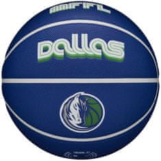 Wilson Žoge košarkaška obutev modra 7 Nba Team City Collector Dallas Mavericks Ball