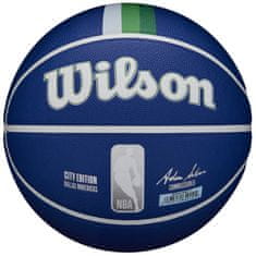 Wilson Žoge košarkaška obutev modra 7 Nba Team City Collector Dallas Mavericks Ball