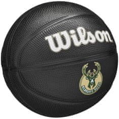 Wilson Žoge košarkaška obutev črna 3 Team Tribute Milwaukee Bucks Mini