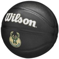 Wilson Žoge košarkaška obutev črna 3 Team Tribute Milwaukee Bucks Mini