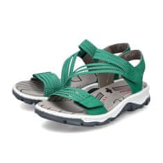 Rieker Sandali zelena 40 EU Trekkingsandalen Grün