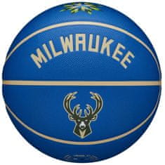 Wilson Žoge košarkaška obutev modra 7 Nba Team City Collector Milwaukee Bucks Ball