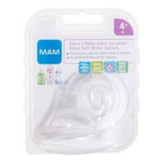 MAM Teat Extra Soft Bottle Spouts 4m+ nadomestni silikonski ustnik za pitje 2 kos za otroke