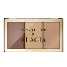 Makeup Revolution Contour paleta x Alagia (Face Like Alagia Highlight & Bronze Palette) 7,5 g