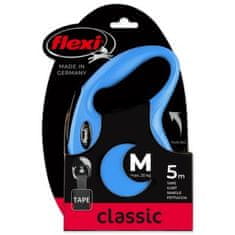 Croci Povodec Flexi Classic New tape M modri 5m