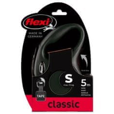 Flexi New Classic Tape S 5 m (15 kg) črna