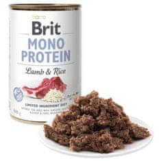 Brit Konzerva Mono Protein jagnjetina z rižem 400g