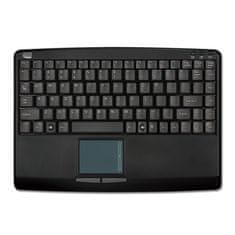 ADESSO AKB-410UB/ žična tipkovnica/ mini/ touchpad/ USB/ črna/ ameriška postavitev