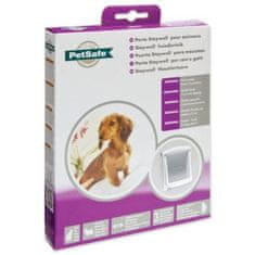 PetSafe Plastična vrata s prozornim pokrovom bele barve, izrez 18,5x15,8cm