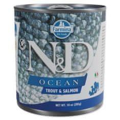 N&D N&amp;D Dog Ocean Trout &amp; Salmon v konzervi 285g