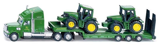 SIKU Farmer - Traktor s traktorji John Deere, merilo 1:87