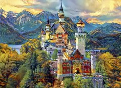 BLUEBIRD Puzzle Neuschwanstein 1000 kosov