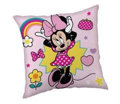 Jerry Fabrics Vzglavnik Minnie Smile iz poliestra in mikroflisa, 40/40 cm