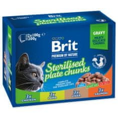 Brit Premium Cat Meat Sterilizirana mešanica v omaki Multi 400g (4x100g)